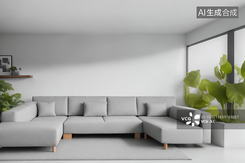 【AI数字艺术】北欧简约风家居陈设图片素材