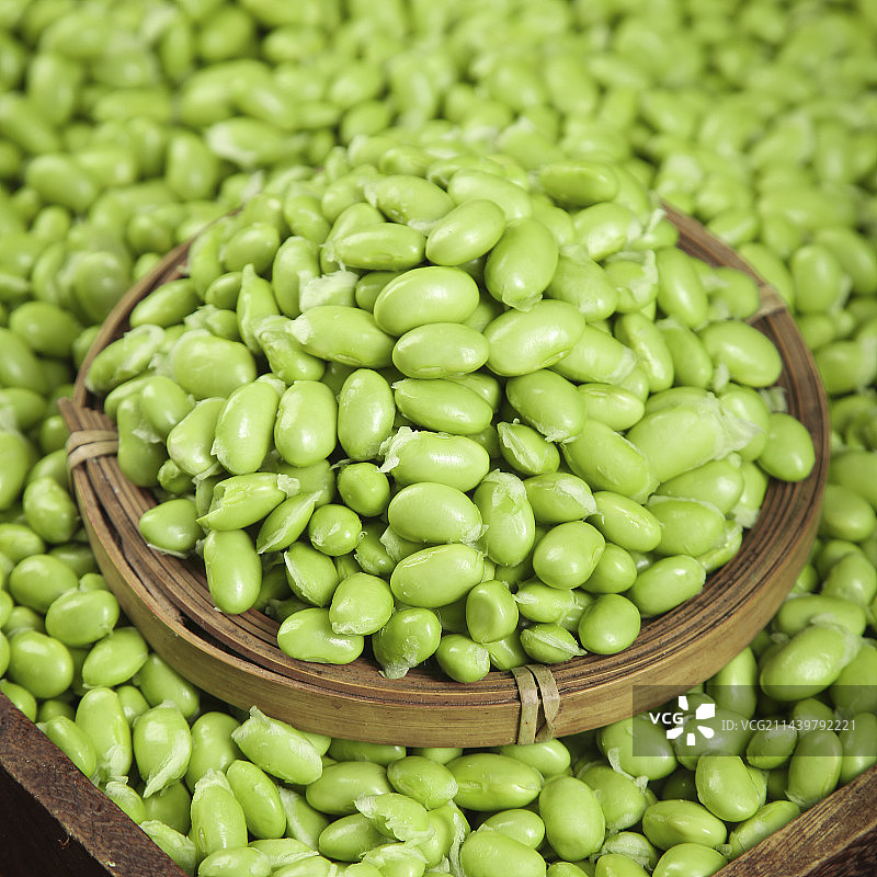 堆放在的毛豆仁图片素材