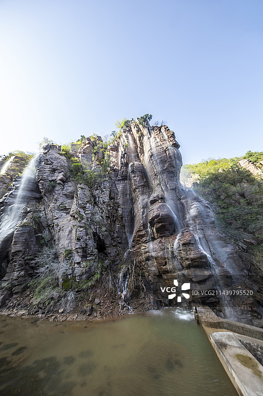 河南省三门峡市渑池县仰韶仙门山旅游景区：瀑布图片素材
