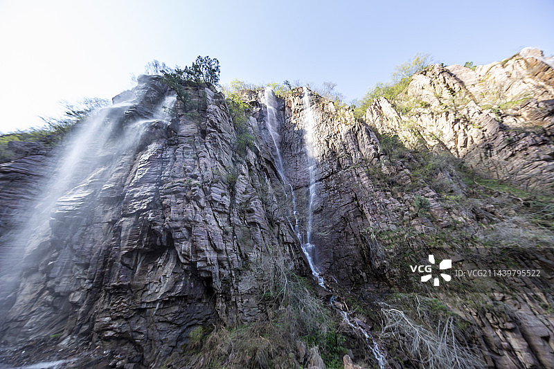 河南省三门峡市渑池县仰韶仙门山旅游景区：瀑布图片素材