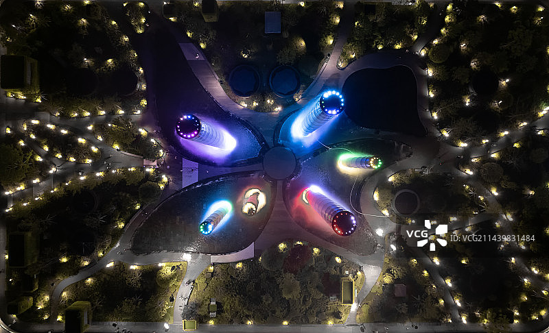 成都skp生机之塔航拍图片素材