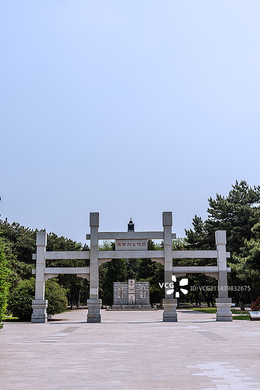 中国辽宁沈阳苏军烈士陵园图片素材