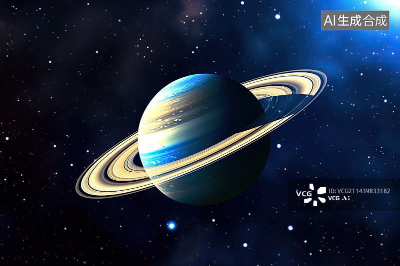 【AI数字艺术】星空中的地球图片素材