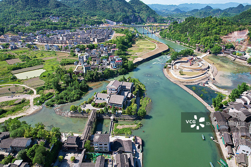 重庆秀山洪安边城  三省交界图片素材