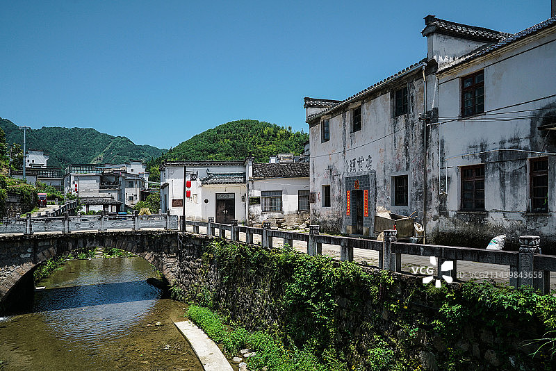 安徽绩溪县，坎头古村落图片素材