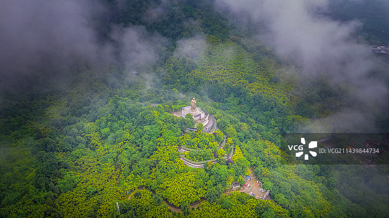 周至楼观台云海图片素材