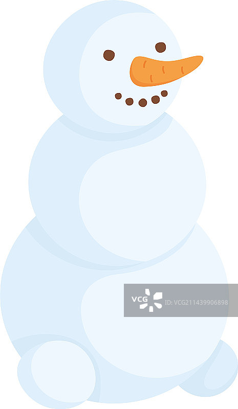 可爱雪人冬季卡通形象图片素材