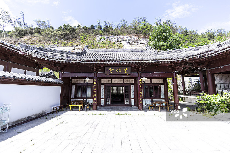 四川省广元市皇泽寺前凤街女皇书院图片素材