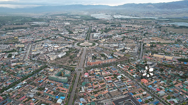 新疆伊犁特克斯县八卦城图片素材