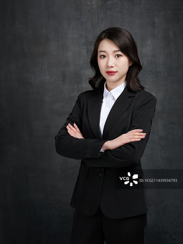 女白领半身像图片素材