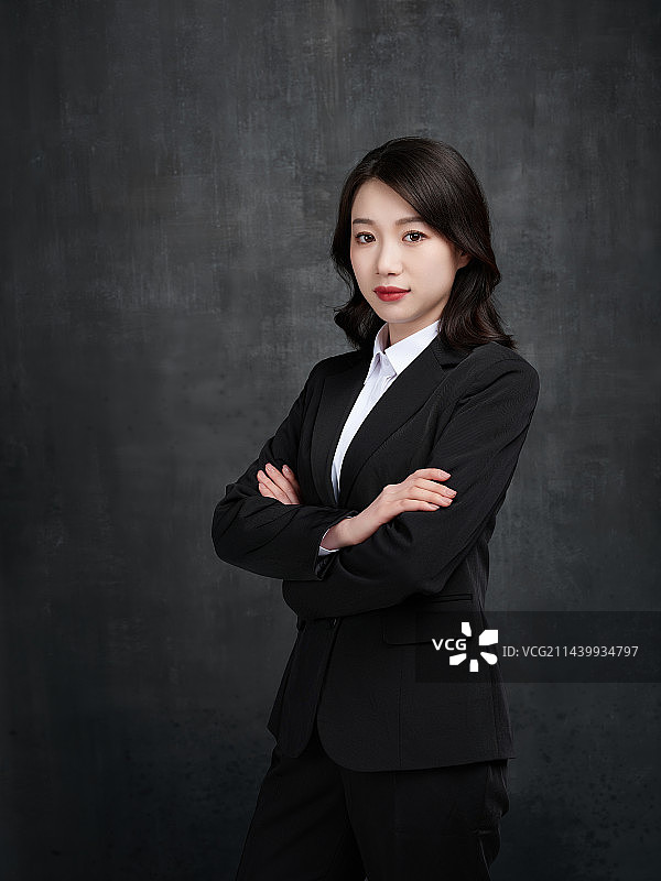 女白领半身像图片素材