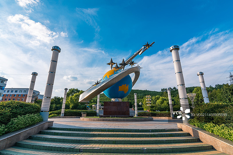 中国黑龙江七台河仙洞山公园图片素材