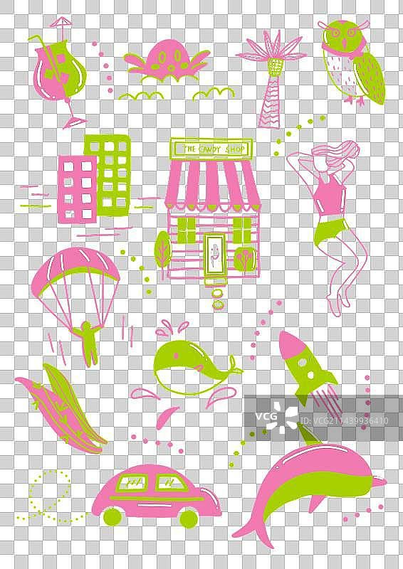 手绘物品小元素系列七图片素材