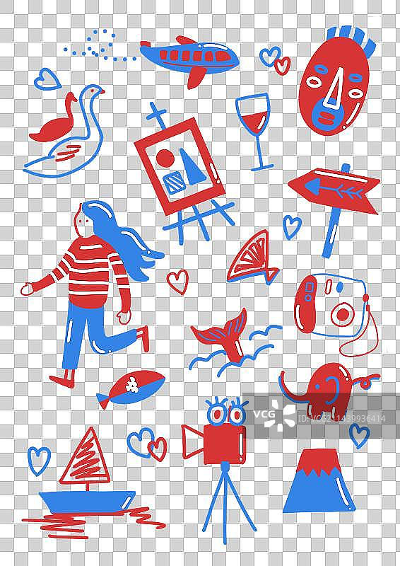 手绘物品小元素系列八图片素材