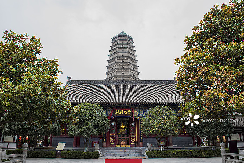 陕西宝鸡法门寺图片素材