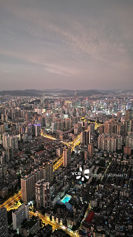 俯拍广州城市图片素材