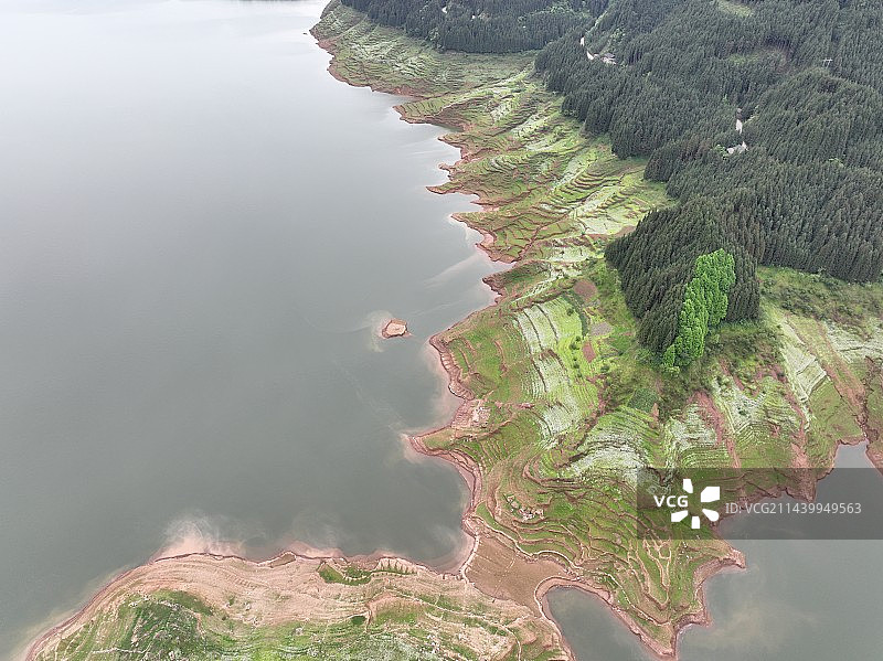 雅女湖图片素材