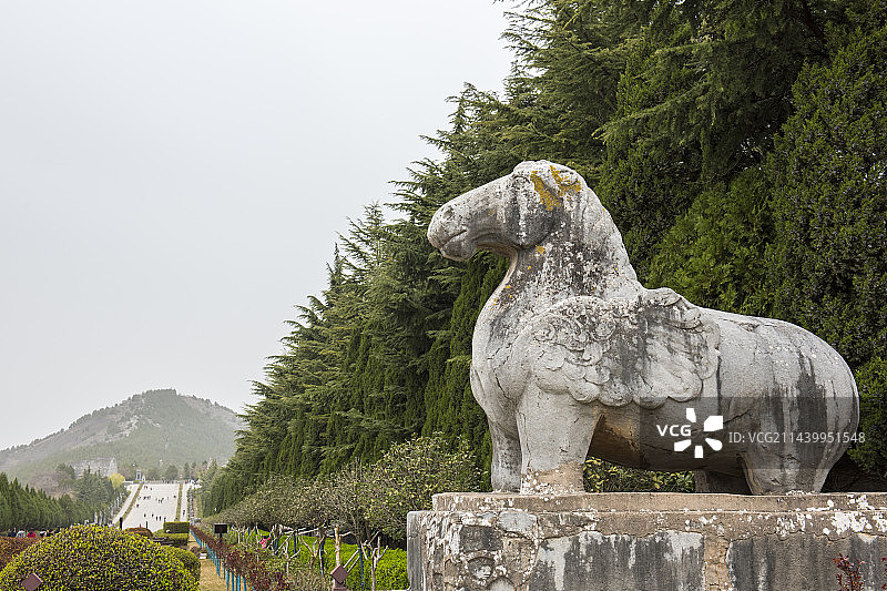 陕西咸阳乾陵图片素材