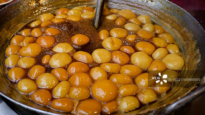 长沙特色小吃糖油粑粑图片素材