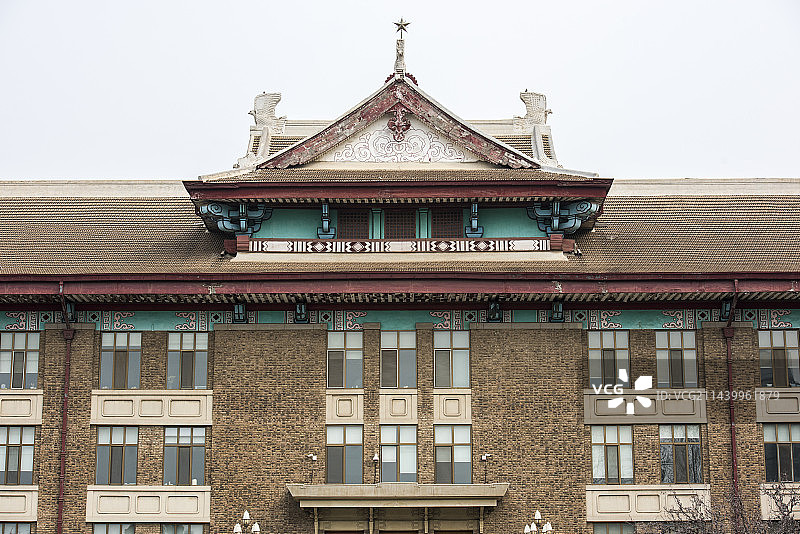 天津大学校园分光图片素材