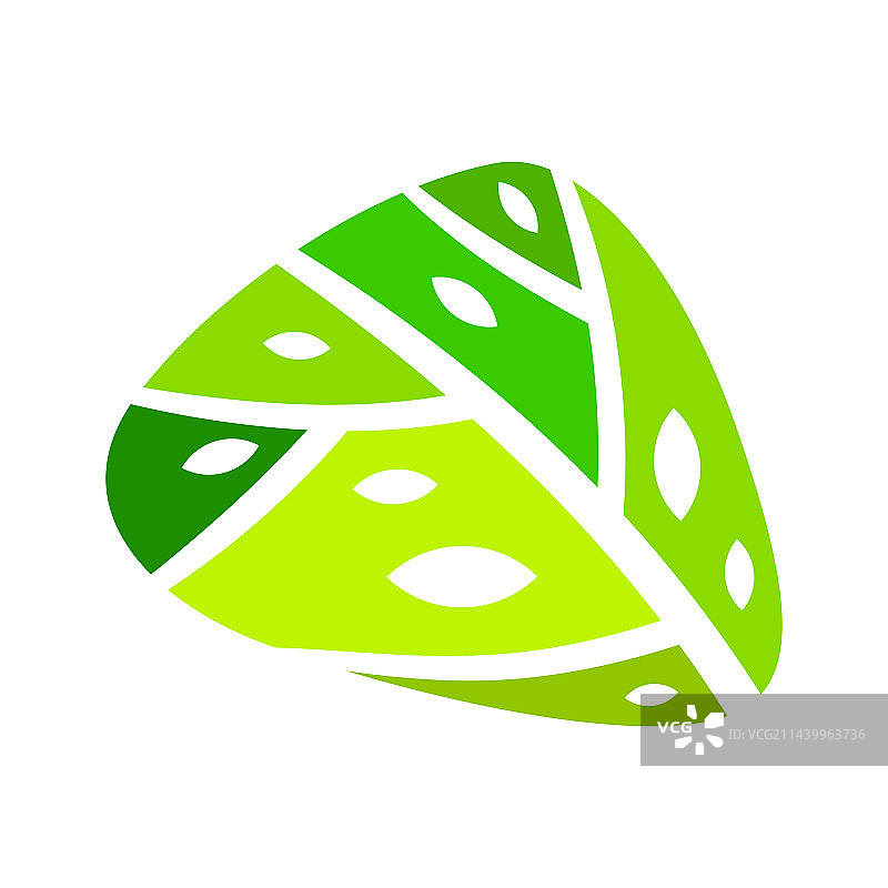 风格化的树叶树木概念图片素材