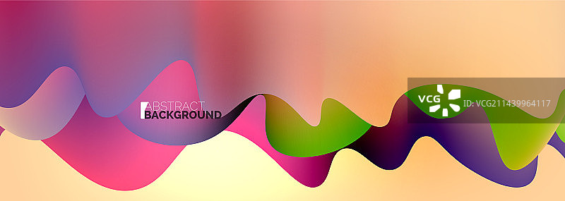 动态液体波的抽象背景图片素材