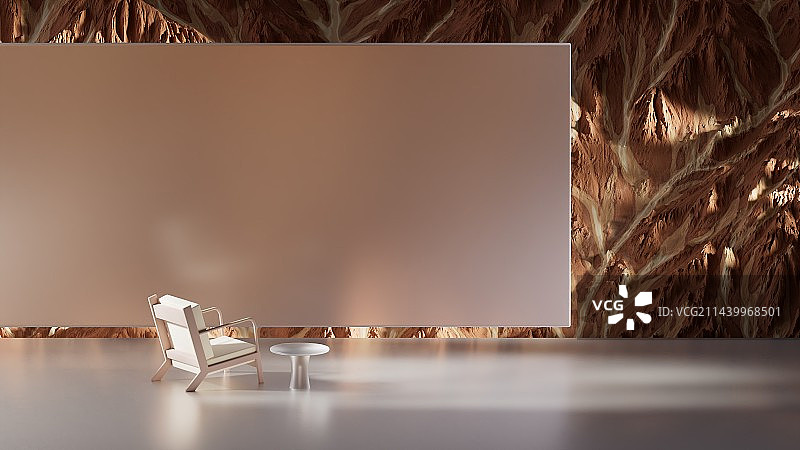 三维简约家居观景景观图片素材