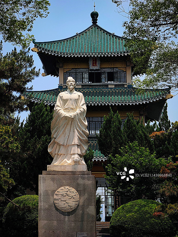 武汉东湖行吟阁图片素材