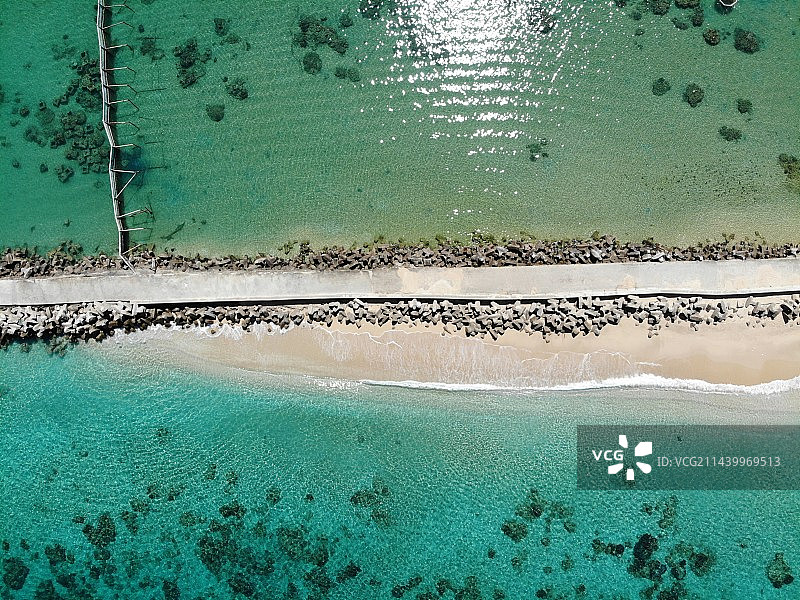 分界洲岛航拍图图片素材