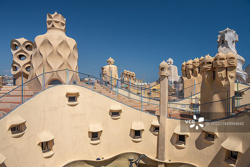 西班牙米拉之家雕塑艺术品图片素材