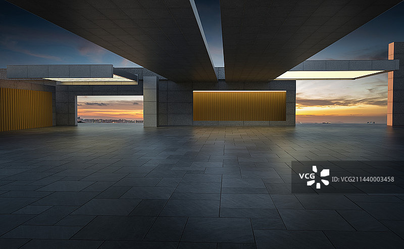 剧院建筑停车场图片素材