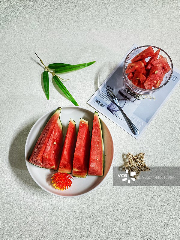 西瓜#夏天必备之水果！！！图片素材