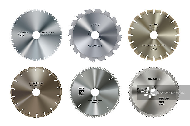 逼真的圆锯片切割工具图片素材