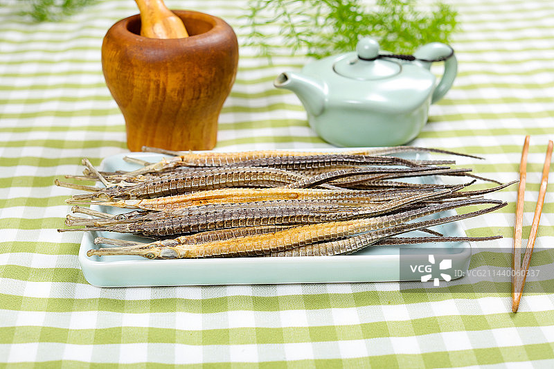 养生保健中药材泡酒料六角海龙干图片素材