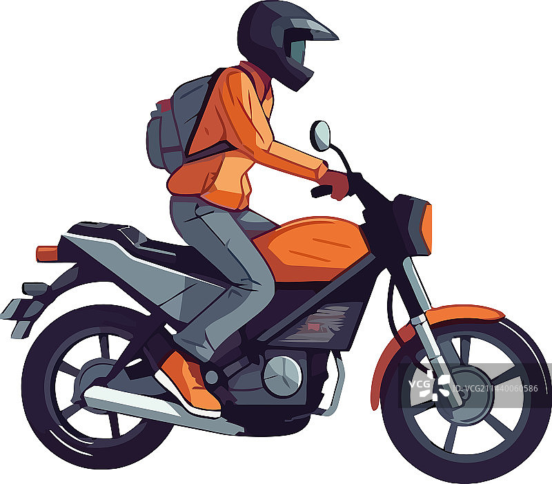 参加极限运动的摩托车男骑手图片素材