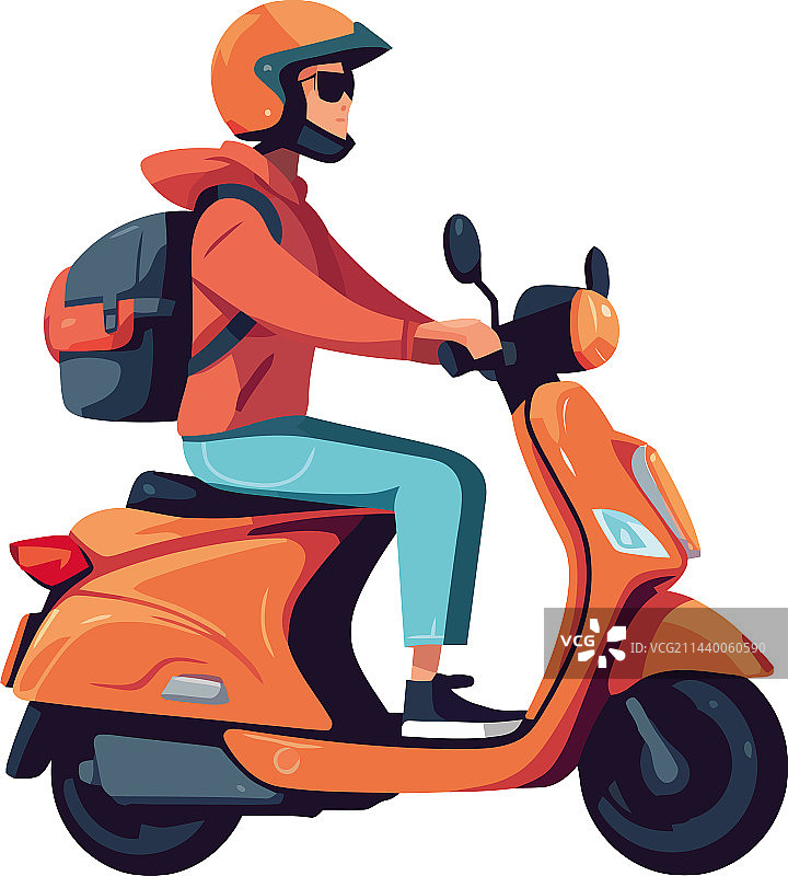 骑摩托车享受极限运动的骑行者图片素材