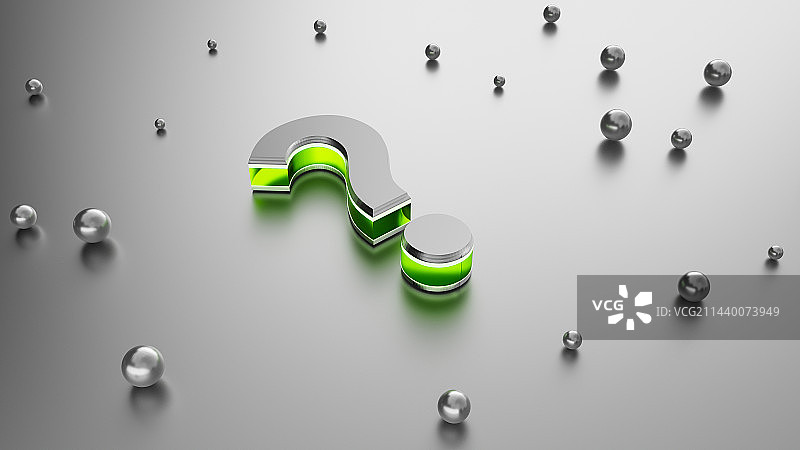 问题问号符号三维渲染图片素材