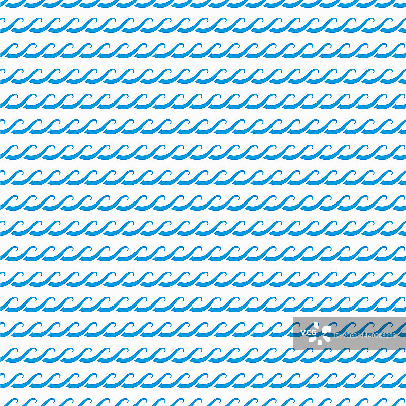 蓝色海洋波浪无缝图案图片素材