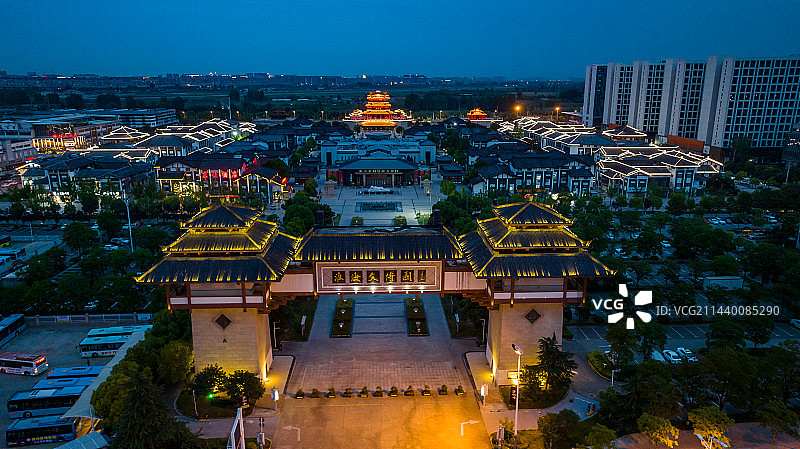 徐州市云龙区彭祖楼淮海文博园图片素材