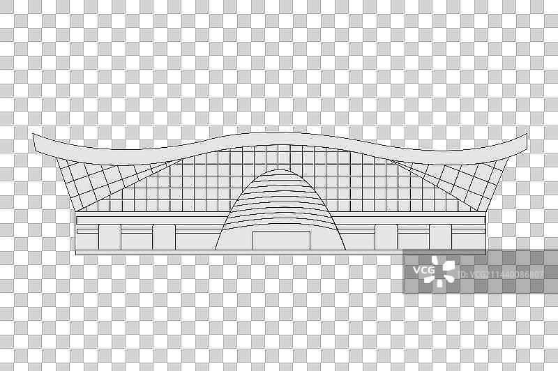 成都标志性旅游城市打卡环球中心点矢量插画建筑图片素材