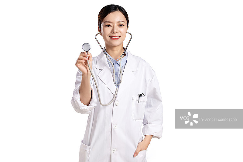 年轻女医生肖像图片素材
