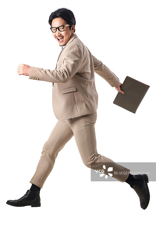 充满活力的商务中年男人图片素材