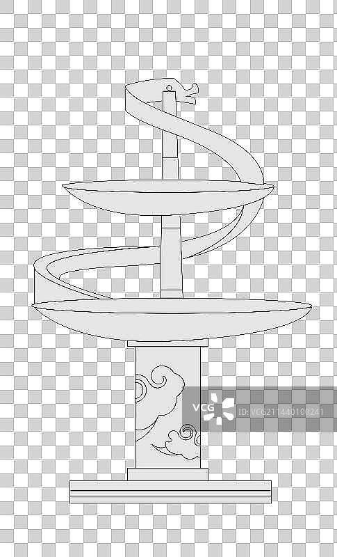 成都标志性旅游城市天府广场打卡点矢量插画建筑图片素材