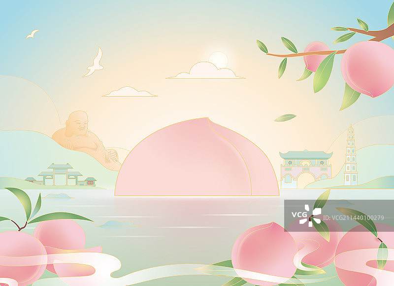 奉化水蜜桃图片素材