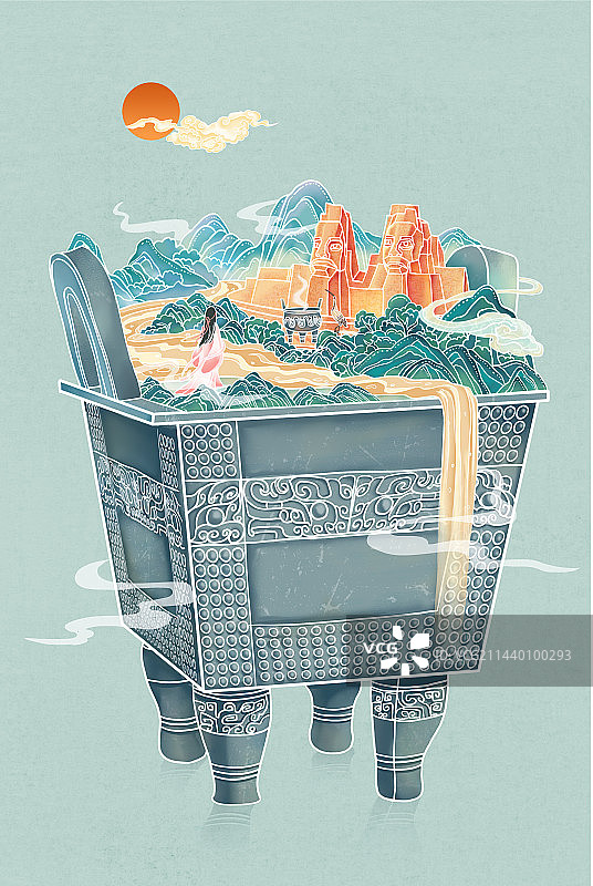 河南博物馆镇馆之宝-炎黄二帝图片素材