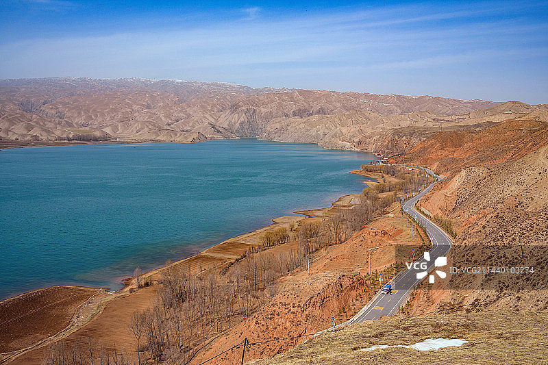 武威天梯山水库图片素材