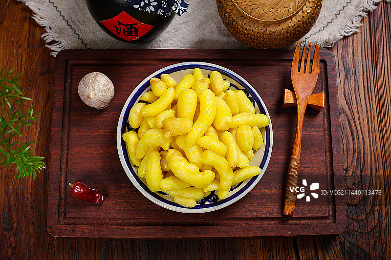 家常泡菜小吃腌泡嫩姜芽图片素材