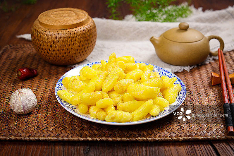 家常泡菜小吃腌泡嫩姜芽图片素材