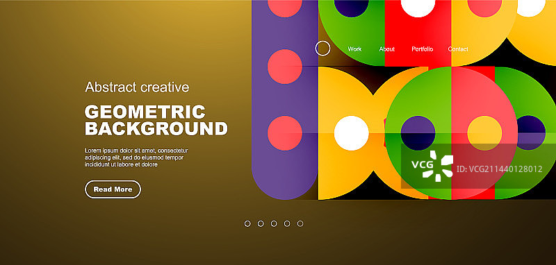 简单的圆圈和圆形元素图案图片素材