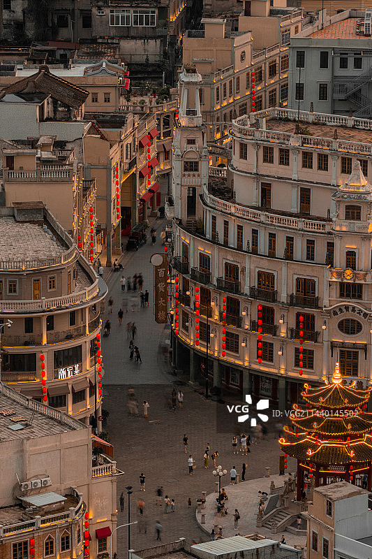 黄昏时分的金平区图片素材